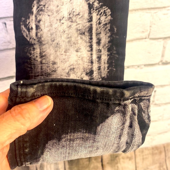 Hudson Women’s Nico Super Skinny Black Acid Wash Jeans Sz-25 - Picture 6 of 12